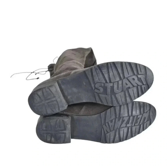 Stuart Weitzman Lowland Over the Knee Boots  Suede BrownTie Size 5 - Picture 8 of 12